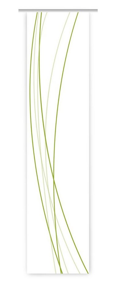 Schiebegardine Linea green blanco links Schiebevorhang HxB 260x60 cm - B-line, gardinen-for-life von gardinen-for-life