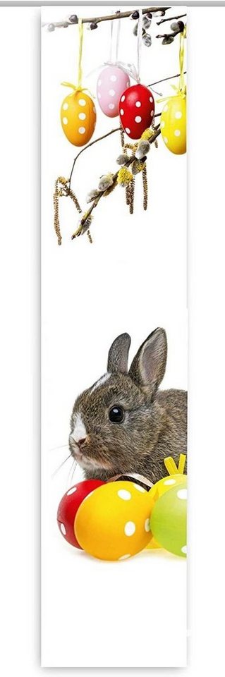 gardinen-for-life Schiebegardine Osterhase II, Schiebevorhang mit Druck-Motiv von gardinen-for-life