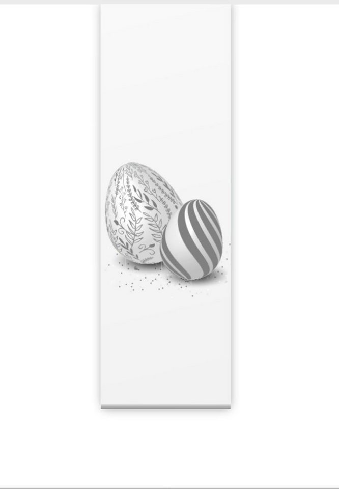 Schiebegardine Ostern moderna Xtra grau Flächenvorhang HxB 180x60 cm- B-line, gardinen-for-life von gardinen-for-life