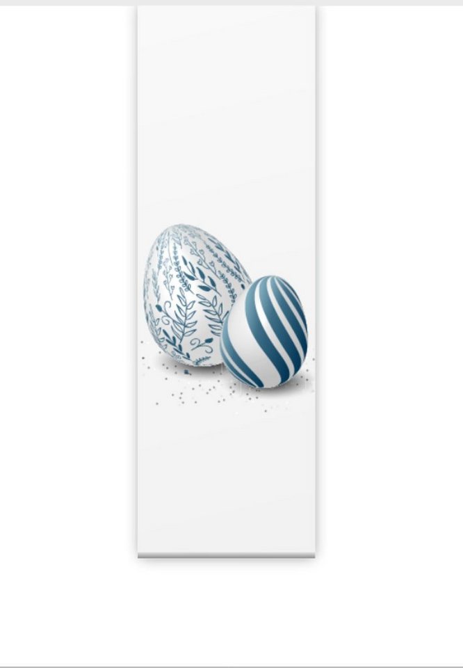 Schiebegardine Ostern moderna blue Xtra Flächenvorhang HxB 180x60 cm- B-line, gardinen-for-life von gardinen-for-life