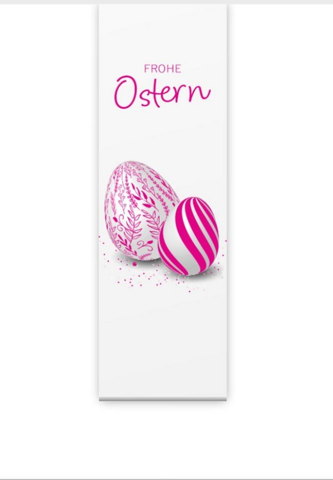 Schiebegardine Ostern moderna magenta Flächenvorhang 180 cm HxB 180x60 cm- B-line, gardinen-for-life von gardinen-for-life