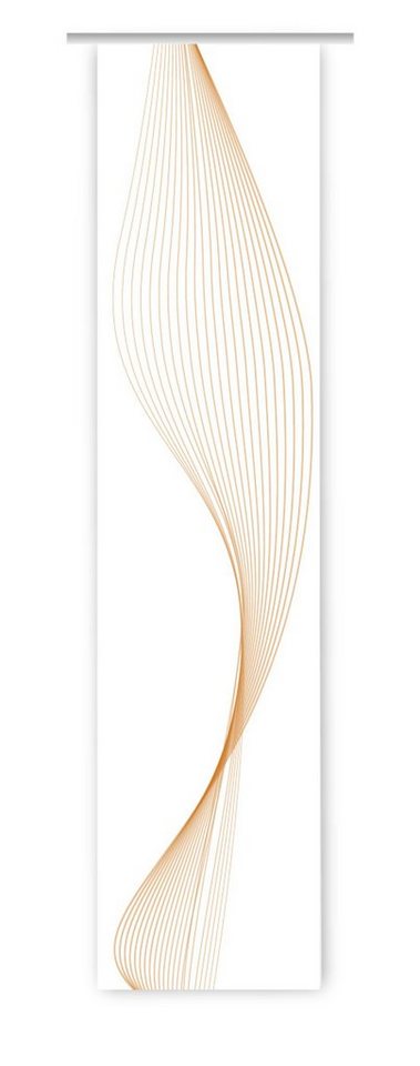 gardinen-for-life Schiebegardine Stream Curry – Flächenvorhang HxB 260x60 cm - B-line von gardinen-for-life