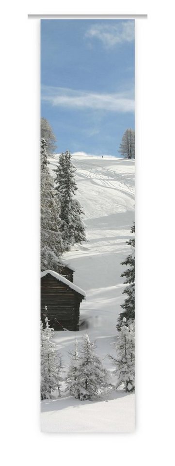 Schiebegardine Winterlandschaft - WEIHNACHTEN, gardinen-for-life von gardinen-for-life