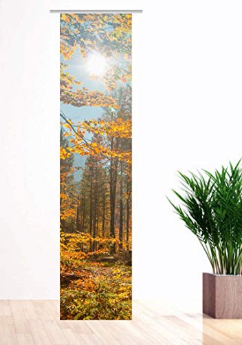 gardinen-for-life Flächenvorhang Herbstsonne 1 - Romantic Schiebevorhang, Gr.60 x 245 cm - Schiebegardine mit Digitaldruck - Raumteiler - Tolles Herbstmotiv von gardinen-for-life