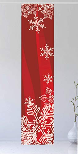 gardinen-for-life Flächenvorhang WeihnachtsKrista II Xtra - Gr.60 x 245 cm toller Schiebevorhang - tolles Weihnachtsmotiv mit Schneeflocken - Schiebegardine von gardinen-for-life
