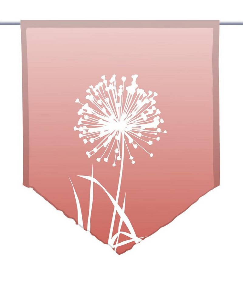 gardinen-for-life Scheibengardine Allium 24 pfeffer - spitzer Scheibenhänger von gardinen-for-life