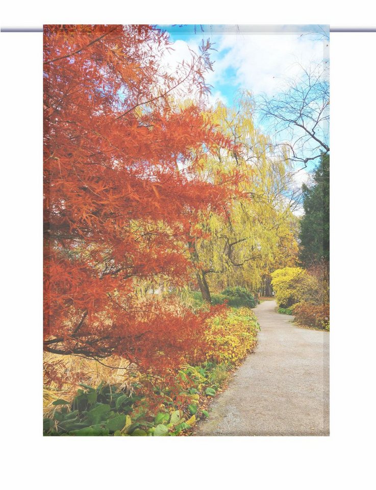 gardinen-for-life Scheibengardine Herbstfarbenerlebnis - eckiger Scheibenhänger - B-line von gardinen-for-life