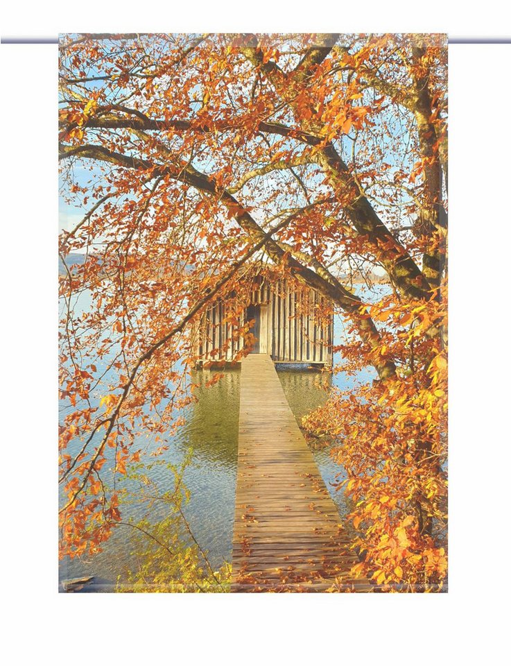 gardinen-for-life Scheibengardine Indian Summer See - eckiger Scheibenhänger - B-line von gardinen-for-life