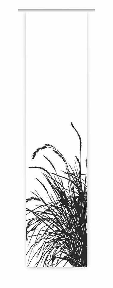 gardinen-for-life Schiebegardine Reed 24 - blanco schwarz L Flächenvorhang - HxB 260x60 cm - B-line von gardinen-for-life