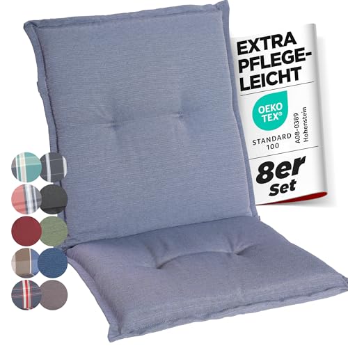 gardisun Gartenstuhlauflagen Niedriglehner I Extra Dicke Sitzauflagen I Made in Europe I Stuhlauflagen für Niederlehner Gartenstuhl I Auflagen mit extra hohem Komfort I 8er Set I Hellgrau gardisun Gartenstuhlauflagen Niedriglehner I Extra Dicke Sitzauflagen I Made in Europe I Stuhlauflagen für Niederlehner Gartenstuhl I Auflagen mit extra hohem Komfort I 8er Set I Hellgrau von gardisun