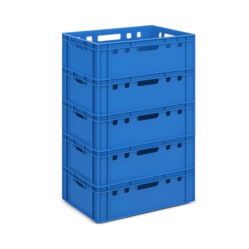 gardivo E2 Kisten blau 5 Stück 60x40x20 Meischkiste, Metzgerkiste, Lagerkiste blau, stapelbbar lebbensmittelecht robust fleischerkiste kunststoff Eurobox gardivo E2 Kisten blau 5 Stück 60x40x20 Meischkiste, Metzgerkiste, Lagerkiste blau, stapelbbar lebbensmittelecht robust fleischerkiste kunststoff Eurobox von gardivo