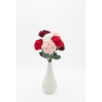 Gehäkelte Rose Valentinstag | Geschenk Für Die Ewigkeit Blumen Nie Verblühen Haltbare von garnblueten