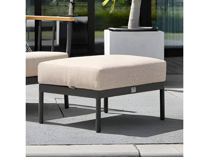 Apple Bee Condor Loungehocker Aluminium/Bee Wett Schwarz Natur von garten&freizeit.de