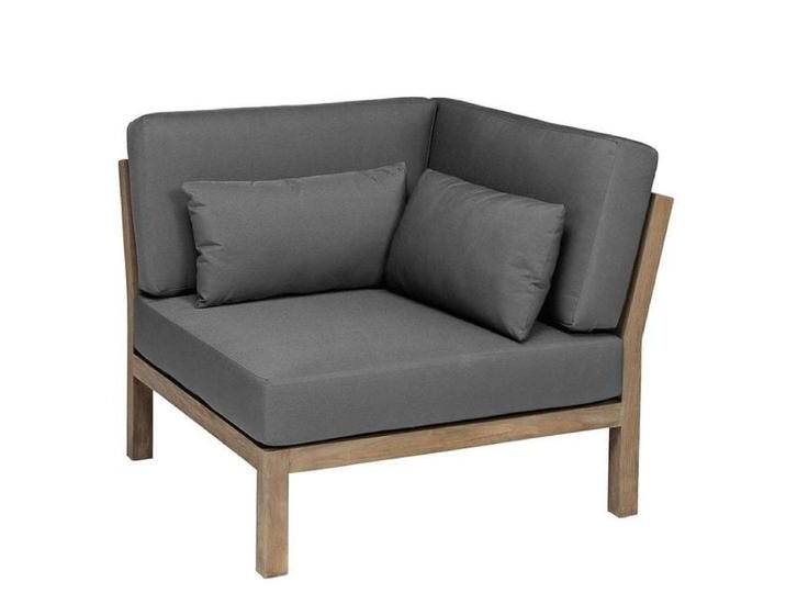 Apple Bee XXL-Factor Eck-/Endmodul Teak/Bee Wett Natur Dunkelgrau von garten&freizeit.de