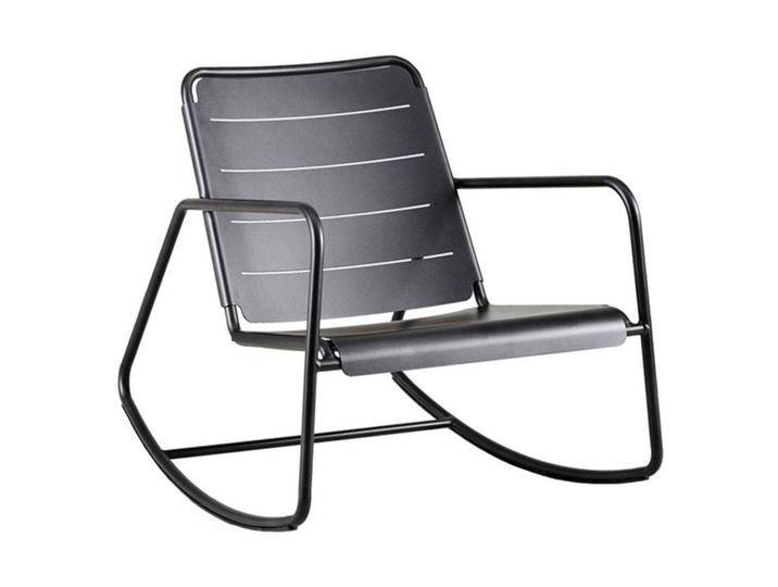 Cane-Line Copenhagen Schaukelstuhl Aluminium Dunkelgrau von garten&freizeit.de