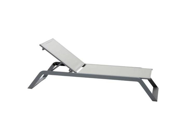 Cane-Line Siesta Gartenliege Aluminium/Cane-Line Tex Hellgrau von garten&freizeit.de