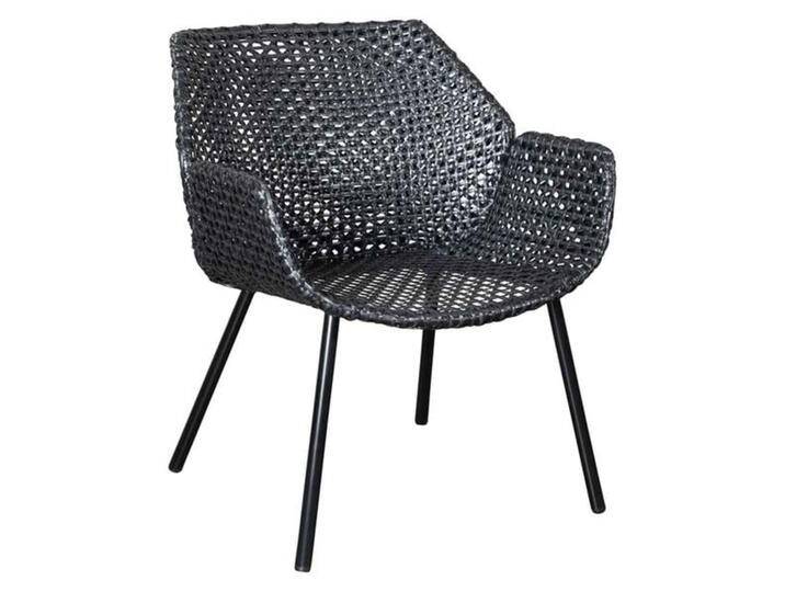 Cane-Line Vibe Loungesessel Stahl/Geflecht Schwarz Hellgrau von garten&freizeit.de