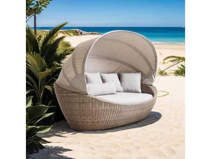 Domus Ventures Paradiso Loungeinsel Halbrundgeflecht/Olefin Braun Hellgrau Domus Ventures Paradiso Loungeinsel Halbrundgeflecht/Olefin Braun Hellgrau von garten&freizeit.de