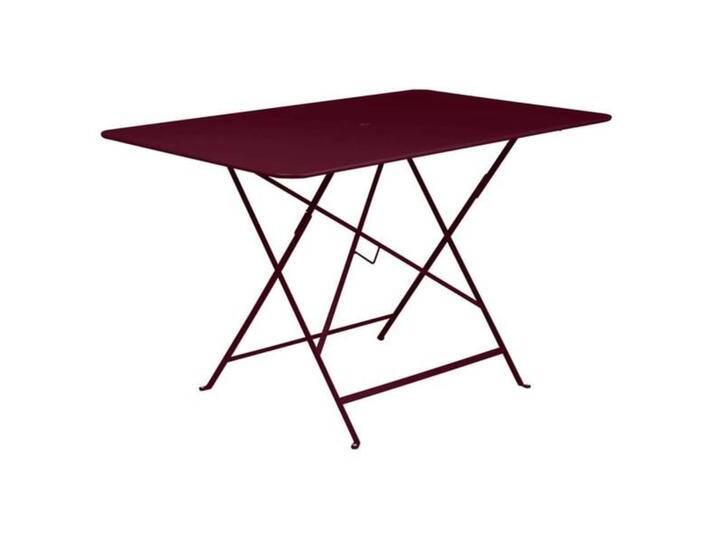Fermob Bistro Biergartentisch 117x77cm Stahl Rot von garten&freizeit.de