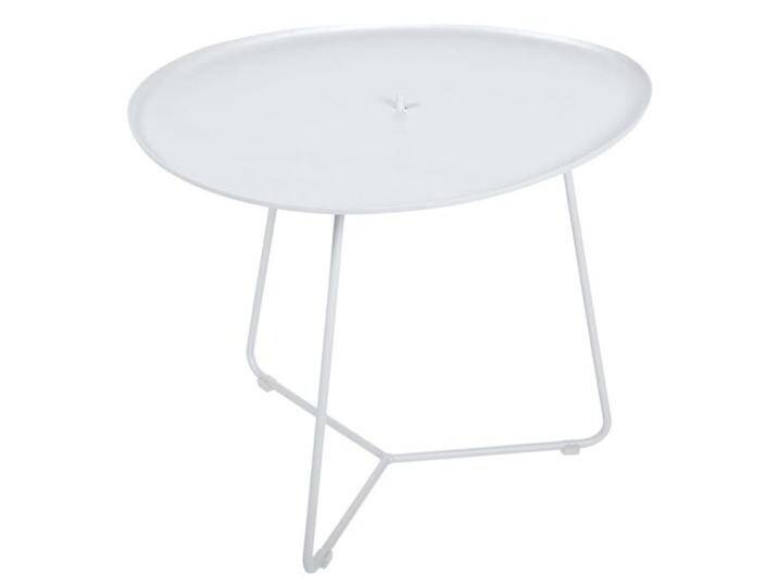 Fermob Cocotte Beistelltisch Garten 55x44,5cm Stahl/Aluminium Weiß von garten&freizeit.de