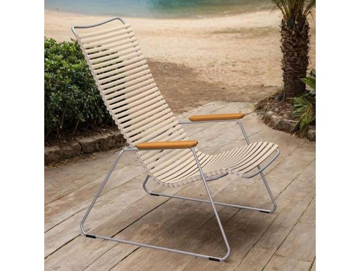 HOUE Click Loungesessel Stahl/Kunststoff Natur von garten&freizeit.de