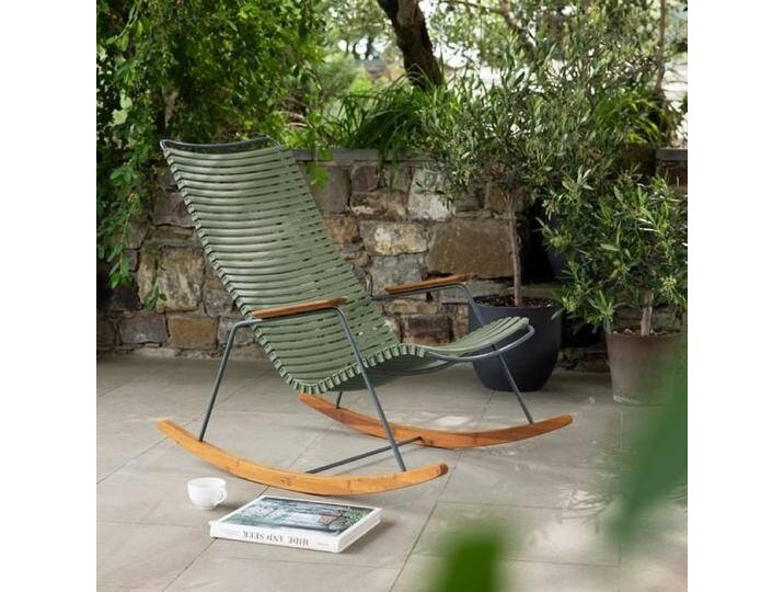 HOUE Click Schaukelstuhl Stahl/Kunststoff Grün von garten&freizeit.de