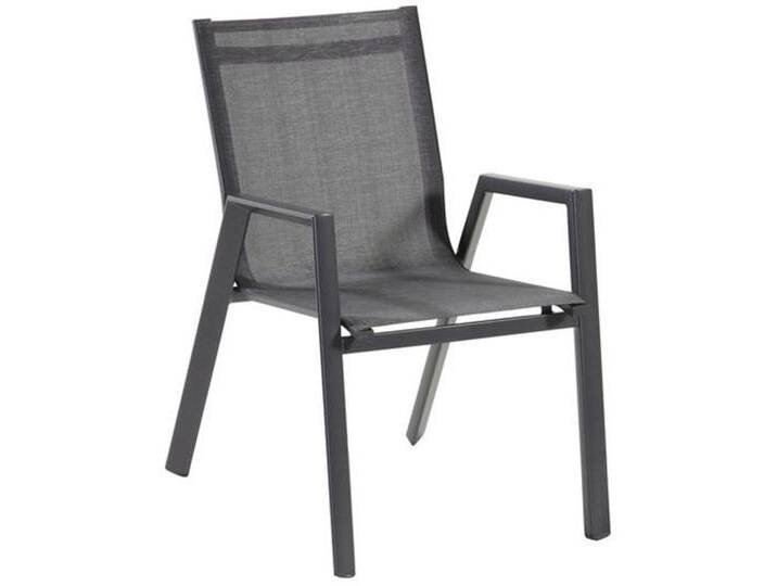Hartman Aruba Stapelsessel Aluminium/Textilene Dunkelgrau von garten&freizeit.de