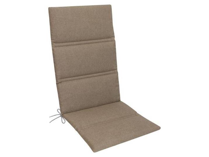 KETTtex Basic Gartenstuhlauflage Hochlehner 48x120cm Kunstfaser Taupe von garten&freizeit.de