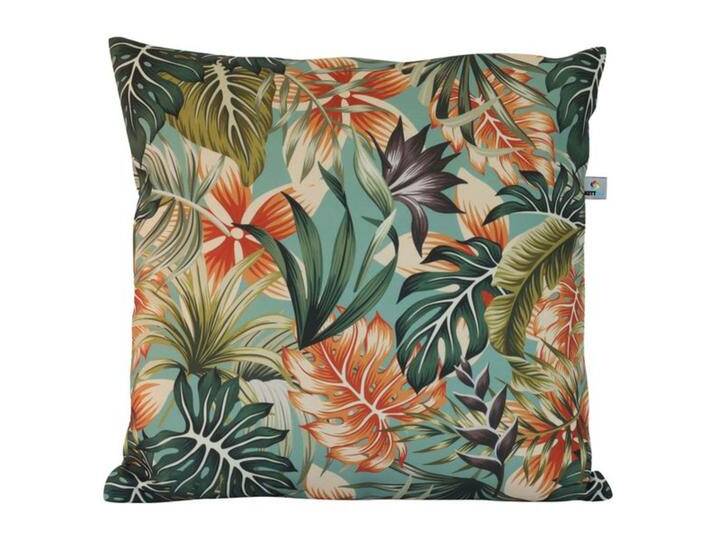 KETTtex Hanna Dekokissen 2er-Set 45x45cm Kunstfaser Grün von garten&freizeit.de