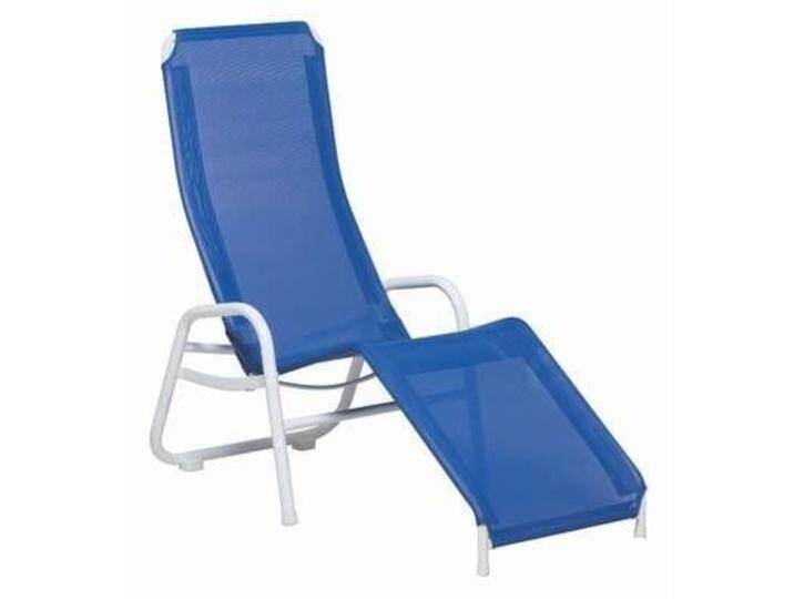 Karasek Bermuda Bäderliege Stahl/Textilene Blau von garten&freizeit.de