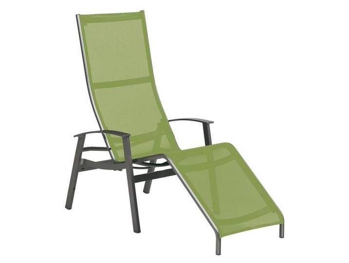 Karasek California TOP Gesundliege Aluminium/Textilene Dunkelgrau Grün von garten&freizeit.de