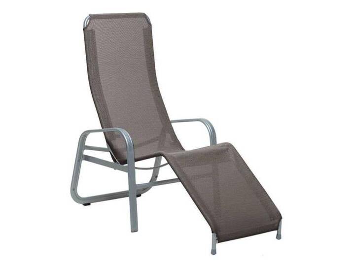 Karasek Florida Gesundliege Aluminium/Textilene Braun Hellgrau von garten&freizeit.de