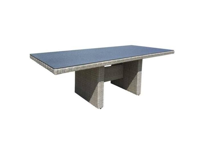 LC Garden Bilbao Gartentisch 220x100 cm Geflecht/Spraystone Dunkelgrau LC Garden Bilbao Gartentisch 220x100 cm Geflecht/Spraystone Dunkelgrau von garten&freizeit.de