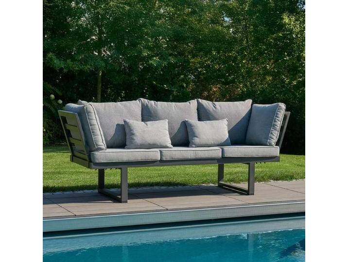 LC Garden Bondino Diningsofa Aluminium/Polyester Dunkelgrau Hellgrau LC Garden Bondino Diningsofa Aluminium/Polyester Dunkelgrau Hellgrau von garten&freizeit.de