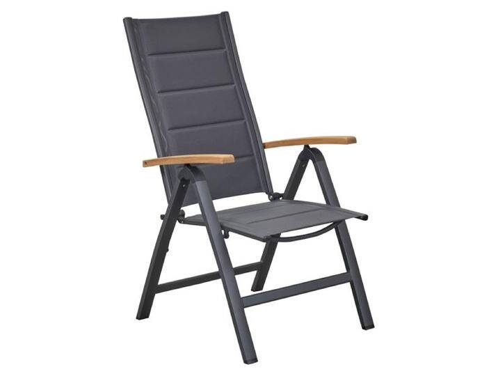 LC Garden Unicamo Klappsessel verstellbar Aluminium/Textilene Dunkelgrau von garten&freizeit.de