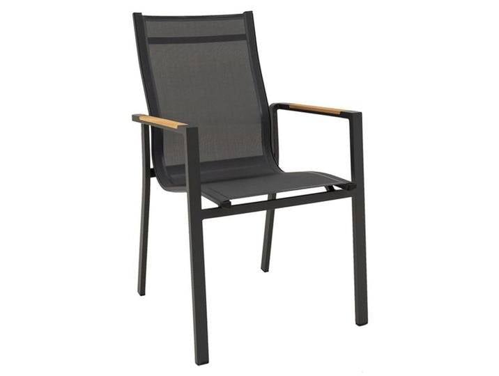 LC Garden Unicamo Stapelstuhl Aluminium/Textilene/Teak Natur Dunkelgrau LC Garden Unicamo Stapelstuhl Aluminium/Textilene/Teak Natur Dunkelgrau von garten&freizeit.de