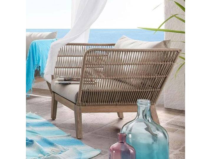 La Forma Belleny Loungesessel Eukalyptus/Rope Natur von garten&freizeit.de