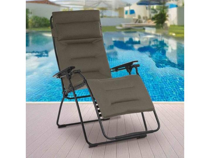 Lafuma Futura XL Relaxliege Stahl/AirComfort Schwarz Taupe von garten&freizeit.de