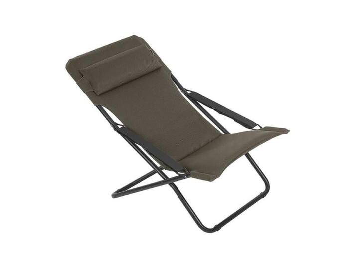 Lafuma Transabed Liegestuhl Stahl/Air Comfort Schwarz Taupe von garten&freizeit.de