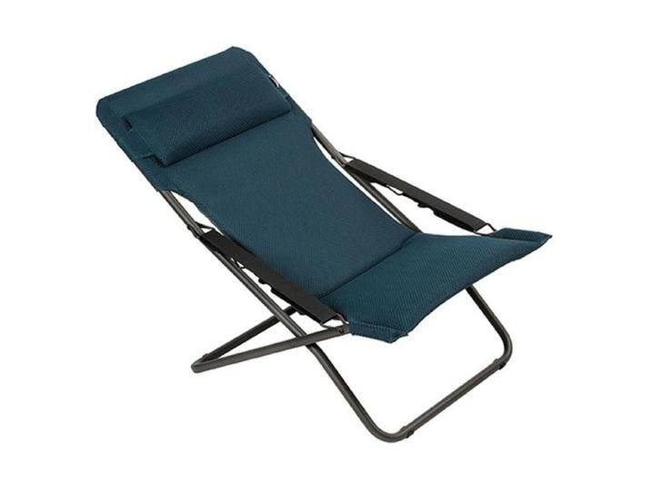 Lafuma Transabed Liegestuhl verstellbar Stahl/BeComfort Blau Dunkelgrau von garten&freizeit.de