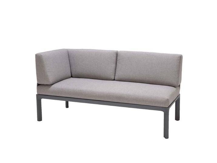 LifestyleGarden Dalgas Diningsofa Aluminium/Olefin Dunkelgrau von garten&freizeit.de