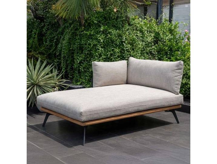 LifestyleGarden Pearl Daybed Aluminium/Teak/Olefin Natur LifestyleGarden Pearl Daybed Aluminium/Teak/Olefin Natur von garten&freizeit.de