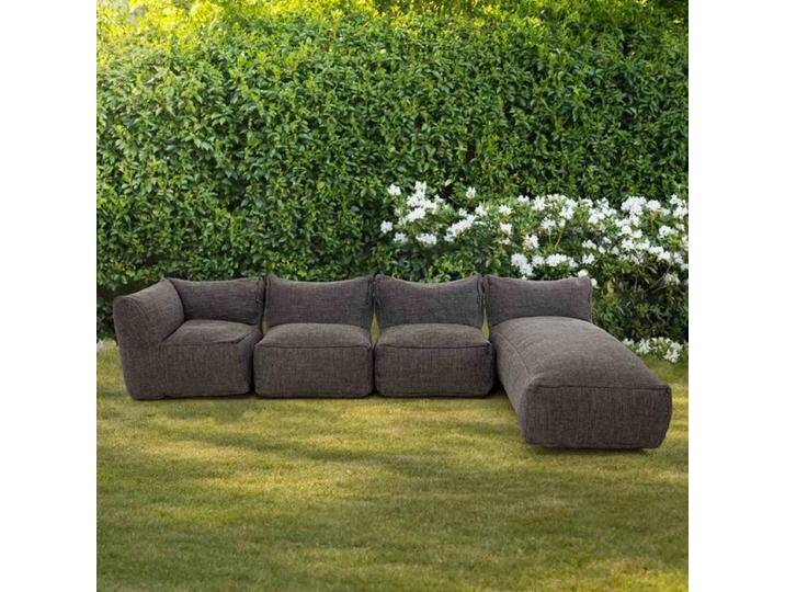 ROOLF Living Dotty Ecklounge Polypropylen Dunkelgrau von garten&freizeit.de