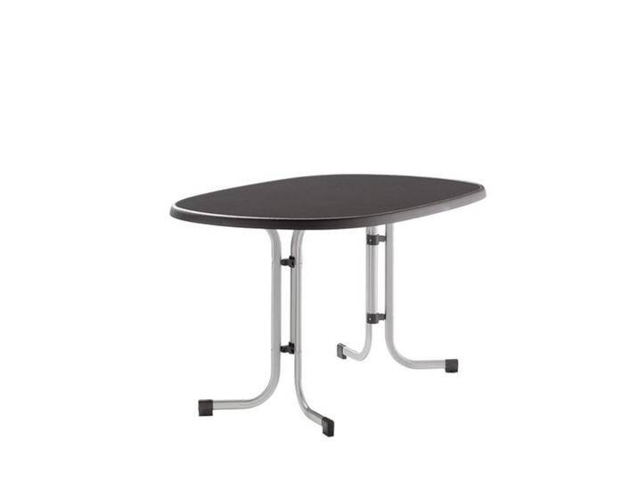 Sieger Boulevard Klapptisch 140x90cm Stahl/Mecalit Dunkelgrau von garten&freizeit.de