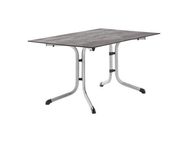 Sieger Boulevard Klapptisch 140x90cm Stahl/Polytec Dunkelgrau Hellgrau von garten&freizeit.de