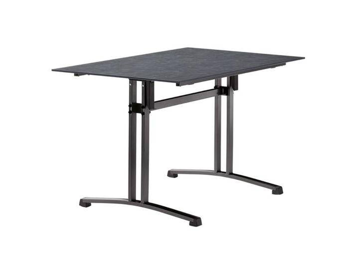 Sieger Klapptisch 120x80cm Stahl/Polytec Dunkelgrau Sieger Klapptisch 120x80cm Stahl/Polytec Dunkelgrau von garten&freizeit.de