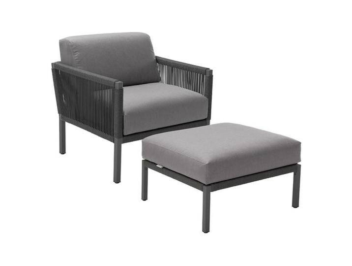 Solpuri Club Loungesessel inkl. Hocker Aluminium/Rope Dunkelgrau Solpuri Club Loungesessel inkl. Hocker Aluminium/Rope Dunkelgrau von garten&freizeit.de