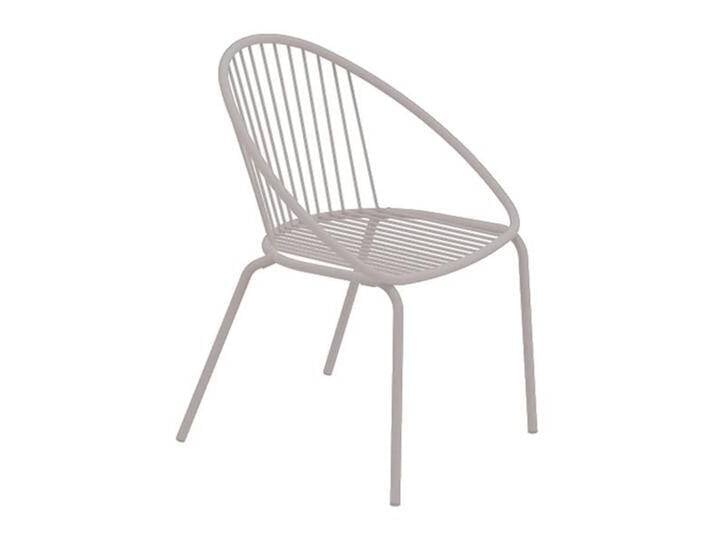 Vermobil Aria Stapelstuhl Stahl Hellgrau von garten&freizeit.de