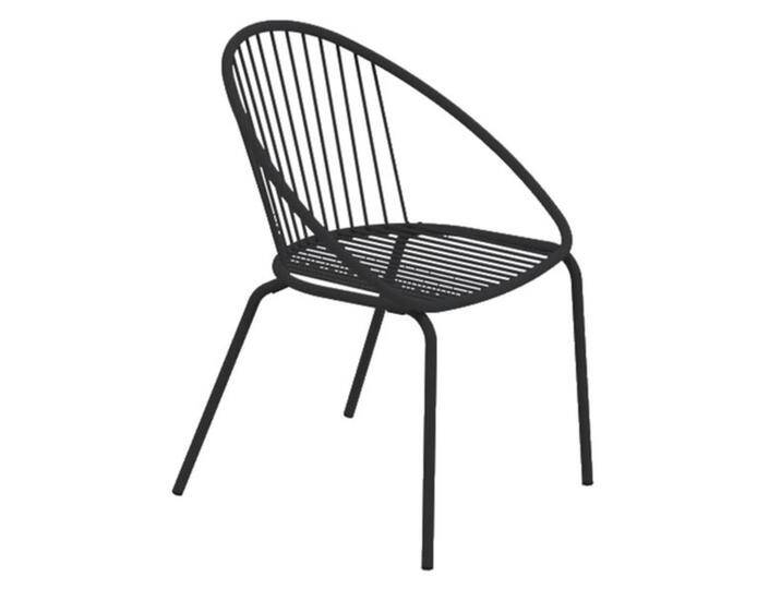 Vermobil Aria Stapelstuhl Stahl Schwarz von garten&freizeit.de