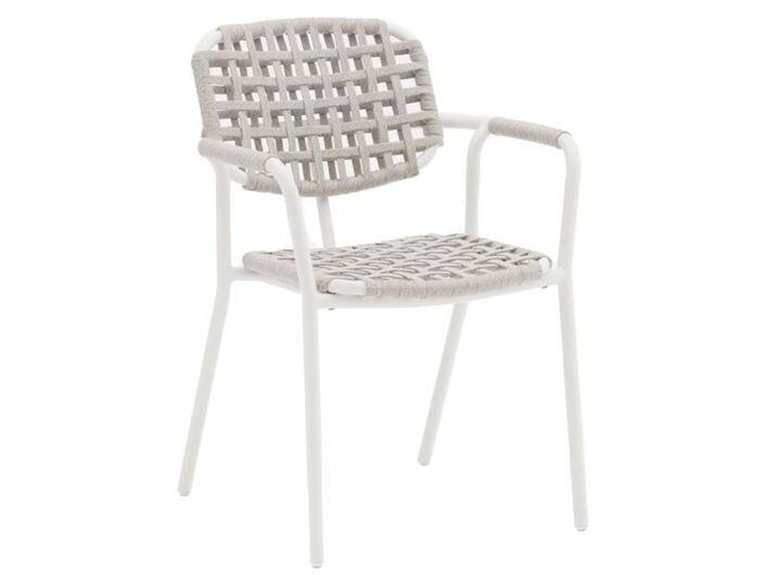 Zebra Costa Stapelsessel Aluminium/Rope Weiß von garten&freizeit.de